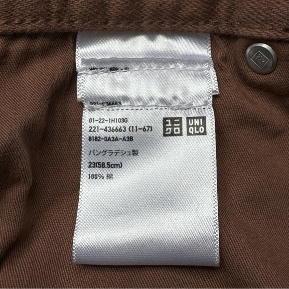 Uniqlo Straight High Rise Jeans Size 23 - Picture 4 of 5